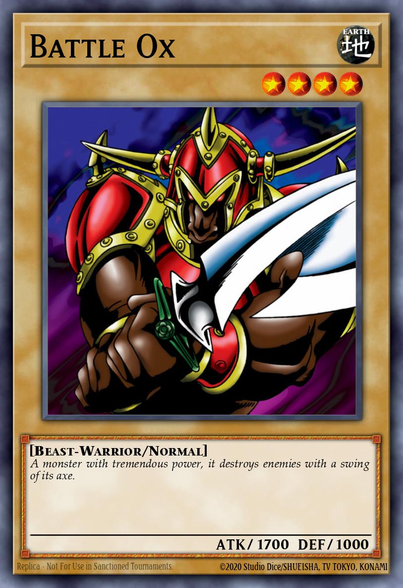 Battle Ox Yu-Gi-Oh card