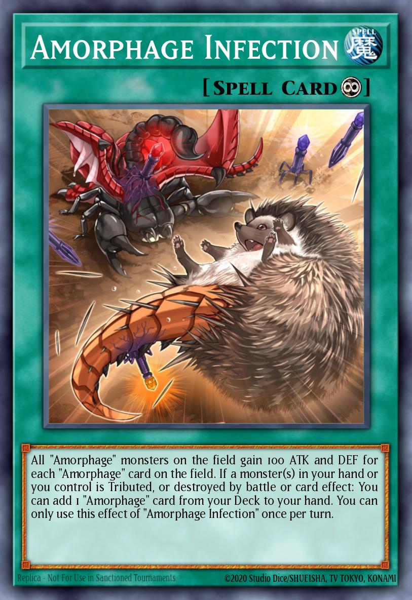 Amorphage Infection Yu-Gi-Oh card