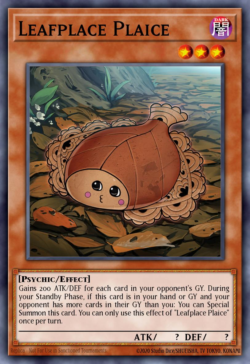 Leafplace Plaice Yu-Gi-Oh card