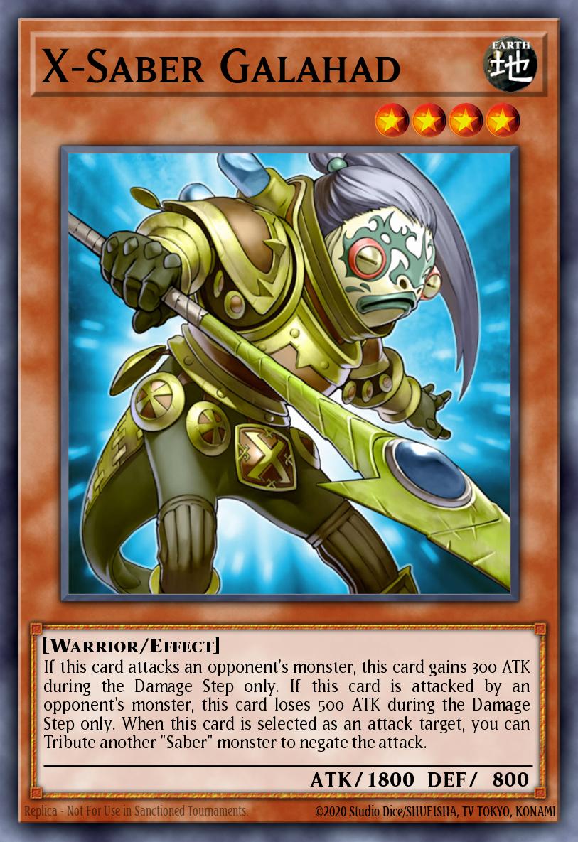X-Saber Galahad Yu-Gi-Oh card