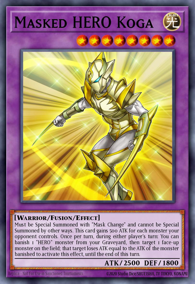 Masked HERO Koga Yu-Gi-Oh card