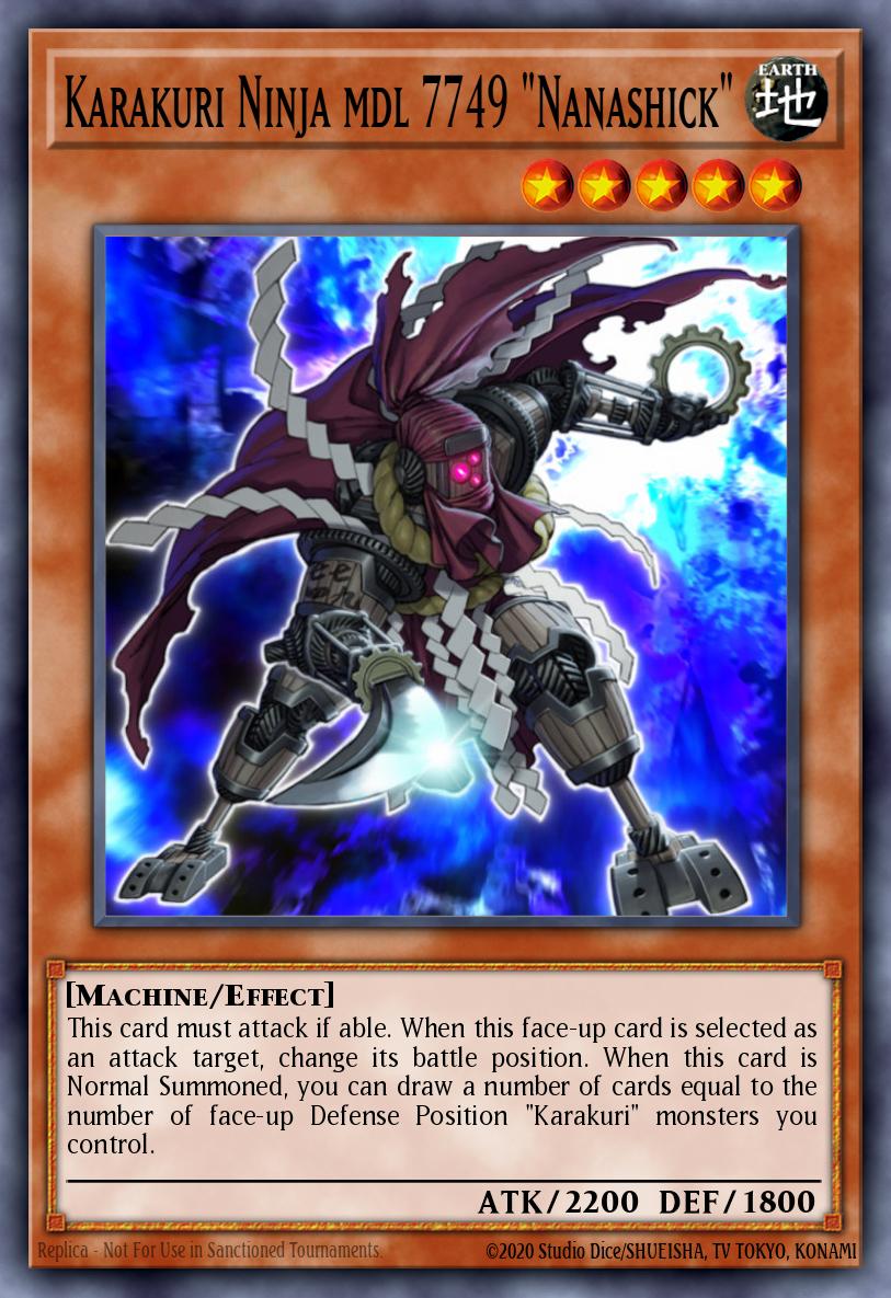 Karakuri Ninja mdl 7749 "Nanashick" Yu-Gi-Oh card
