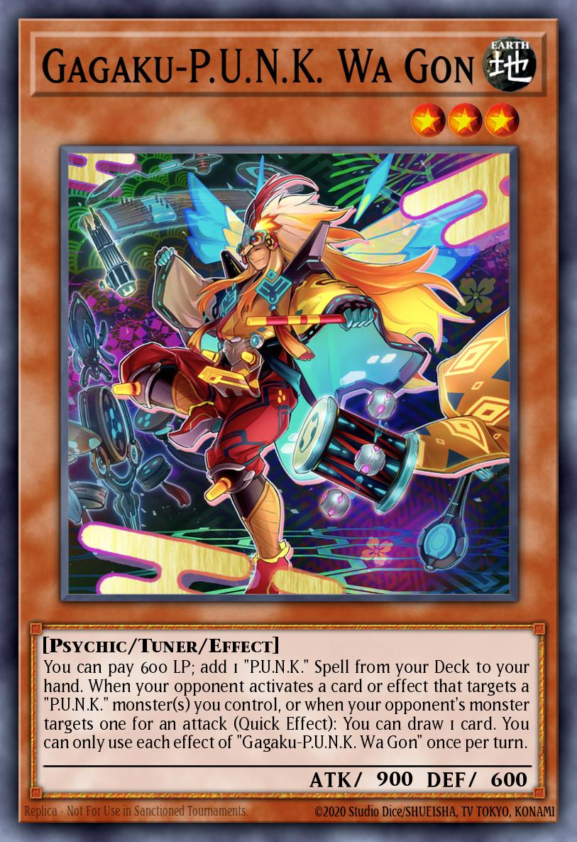 Gagaku-P.U.N.K. Wa Gon Yu-Gi-Oh card