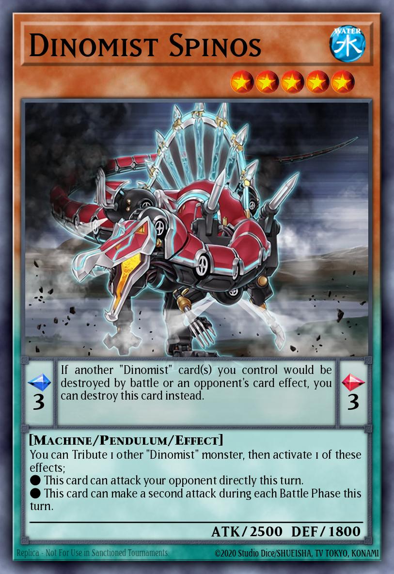 Dinomist Spinos Yu-Gi-Oh card