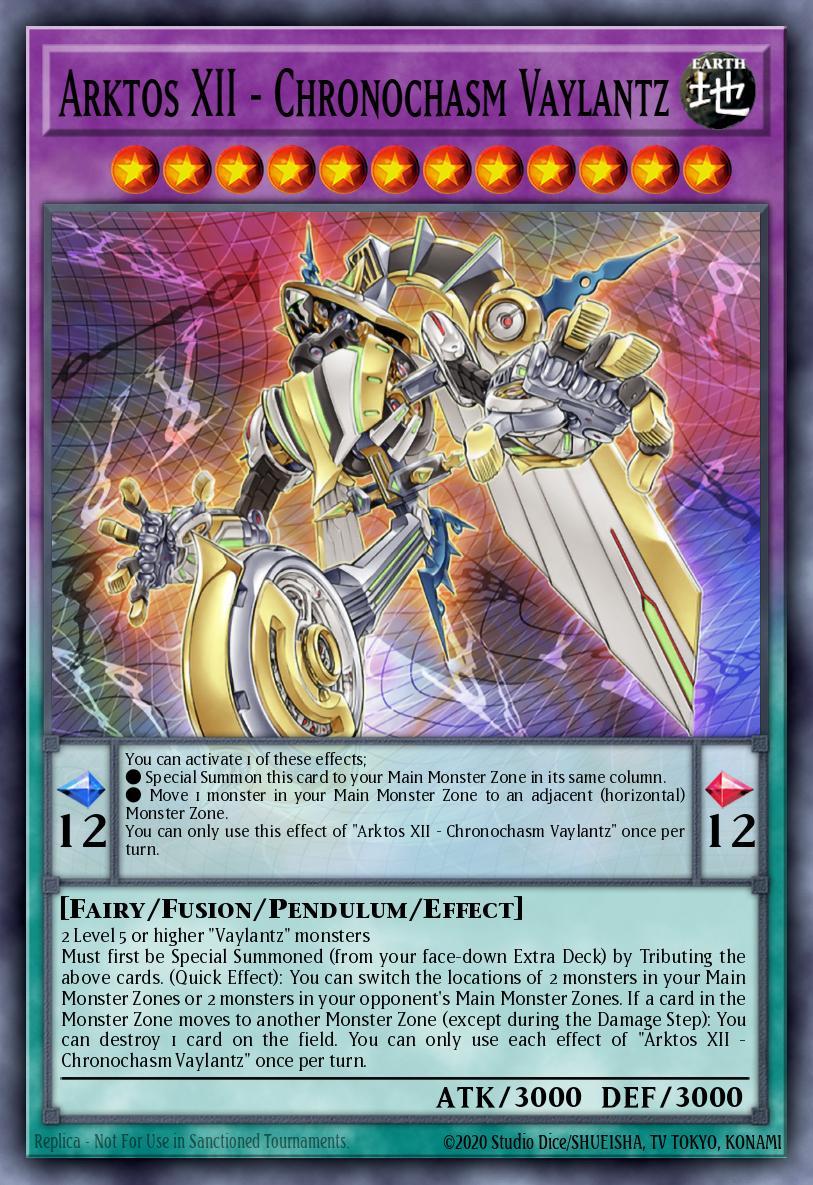 Arktos XII - Chronochasm Vaylantz Yu-Gi-Oh card