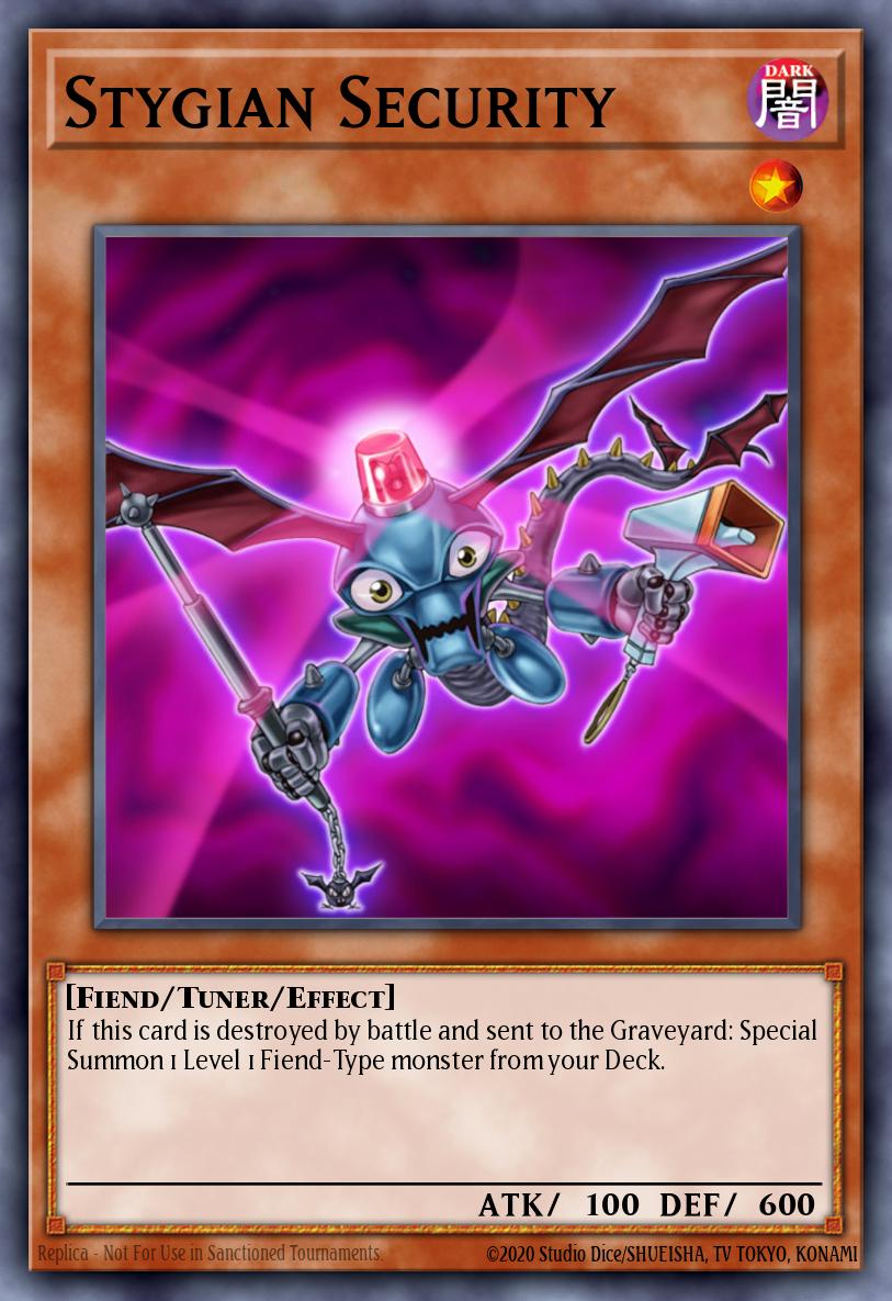 Stygian Security Yu-Gi-Oh card