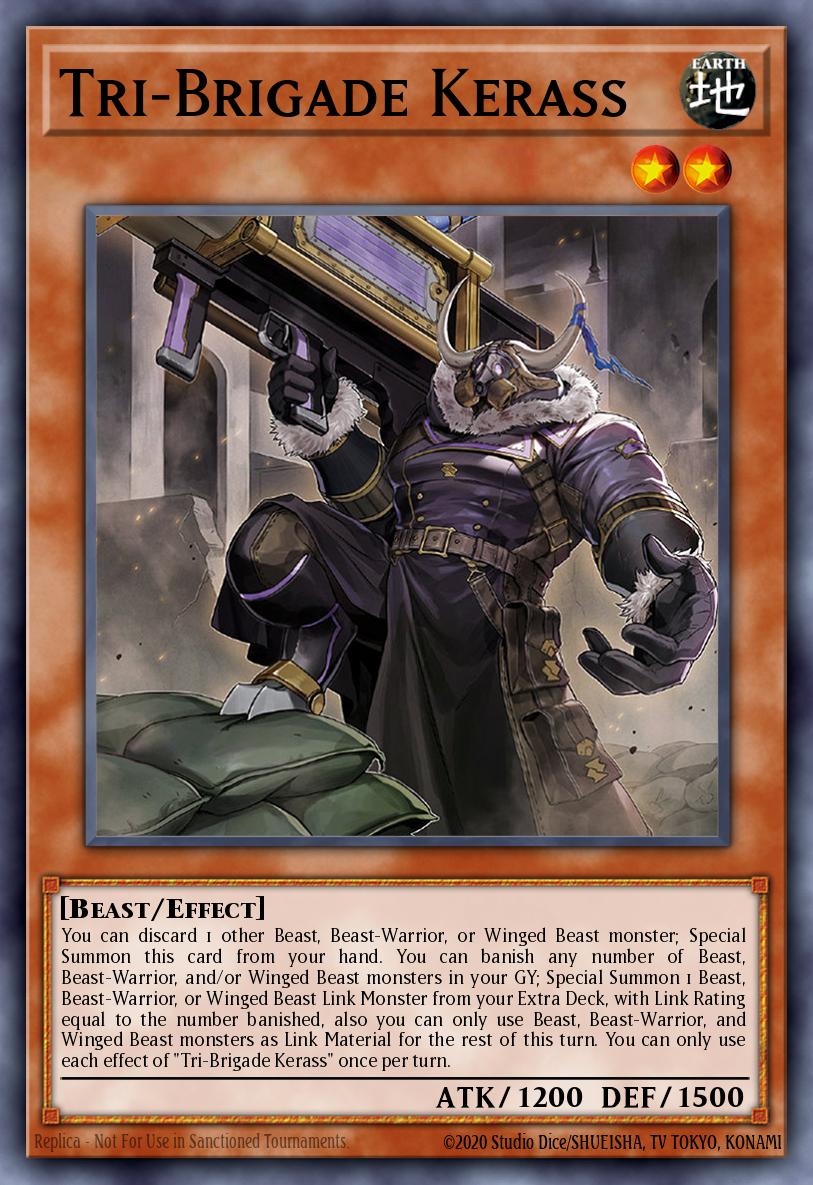 Tri-Brigade Kerass Yu-Gi-Oh card