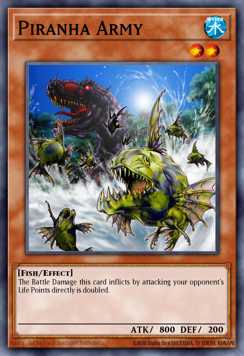 Piranha Army Yu-Gi-Oh card