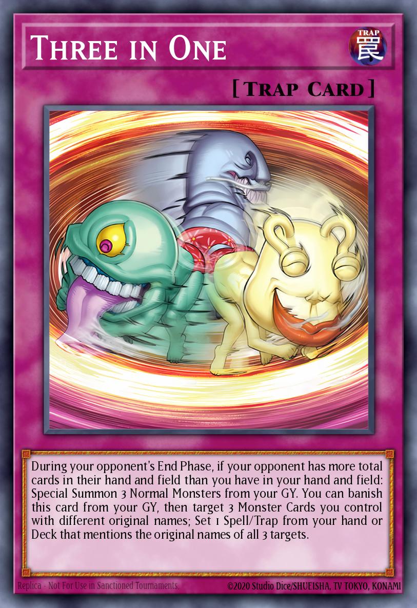 Three in One Yu-Gi-Oh card