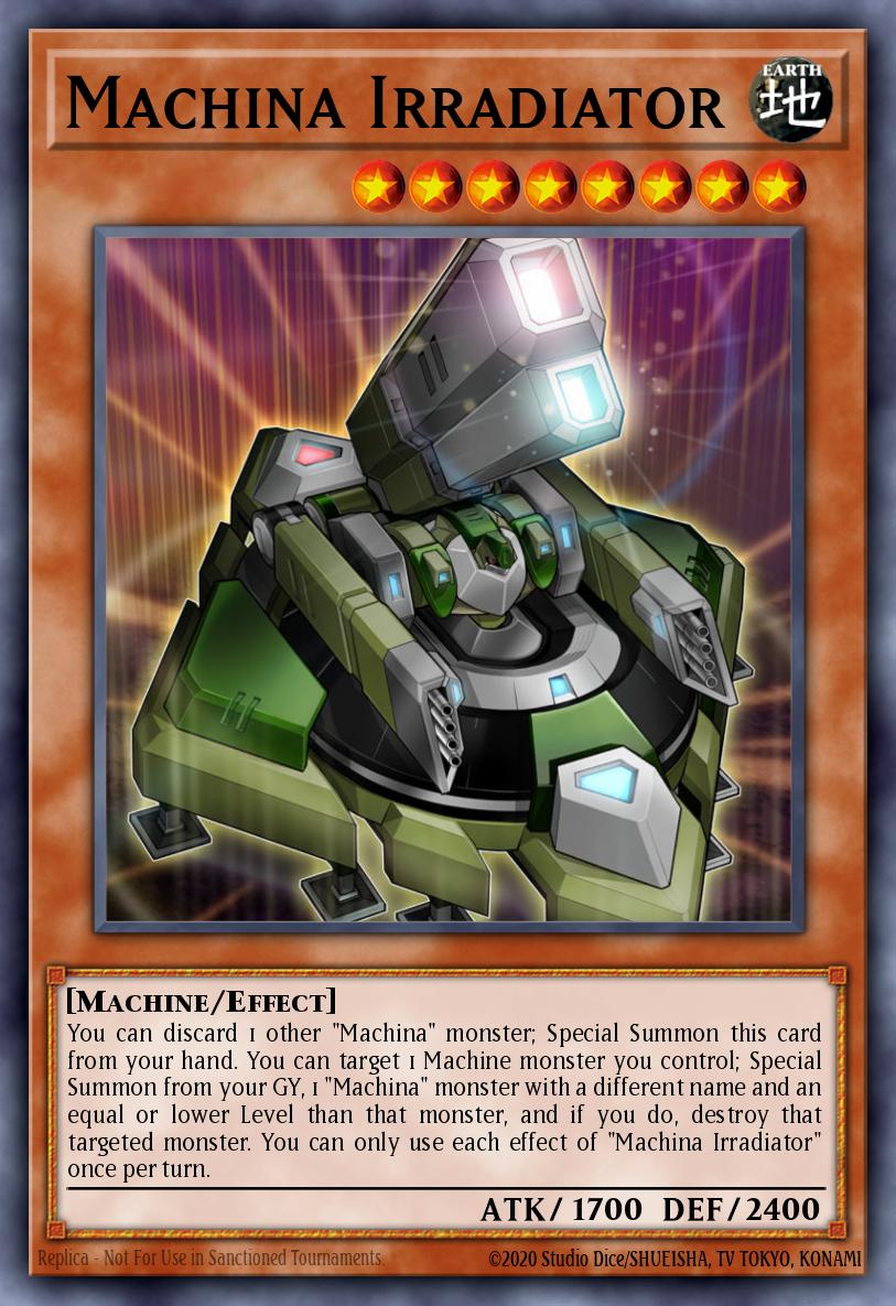 Machina Irradiator Yu-Gi-Oh card