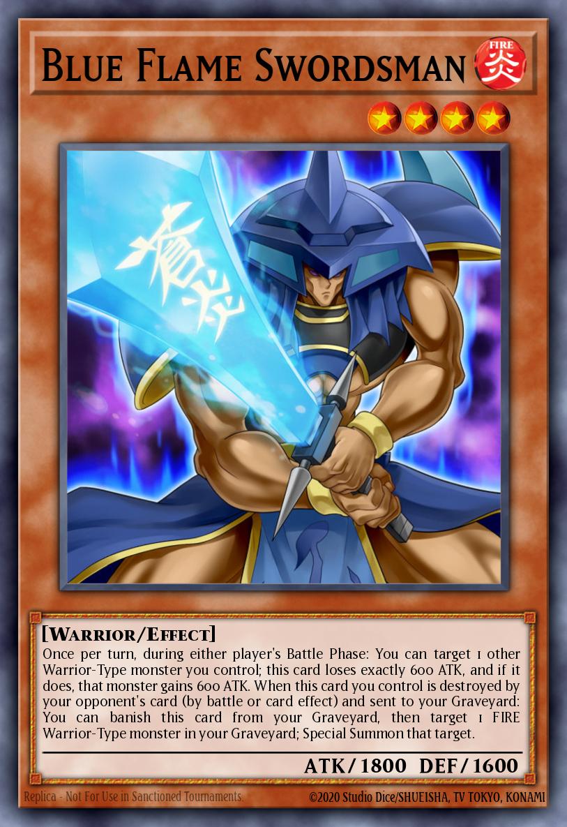 Blue Flame Swordsman Yu-Gi-Oh card