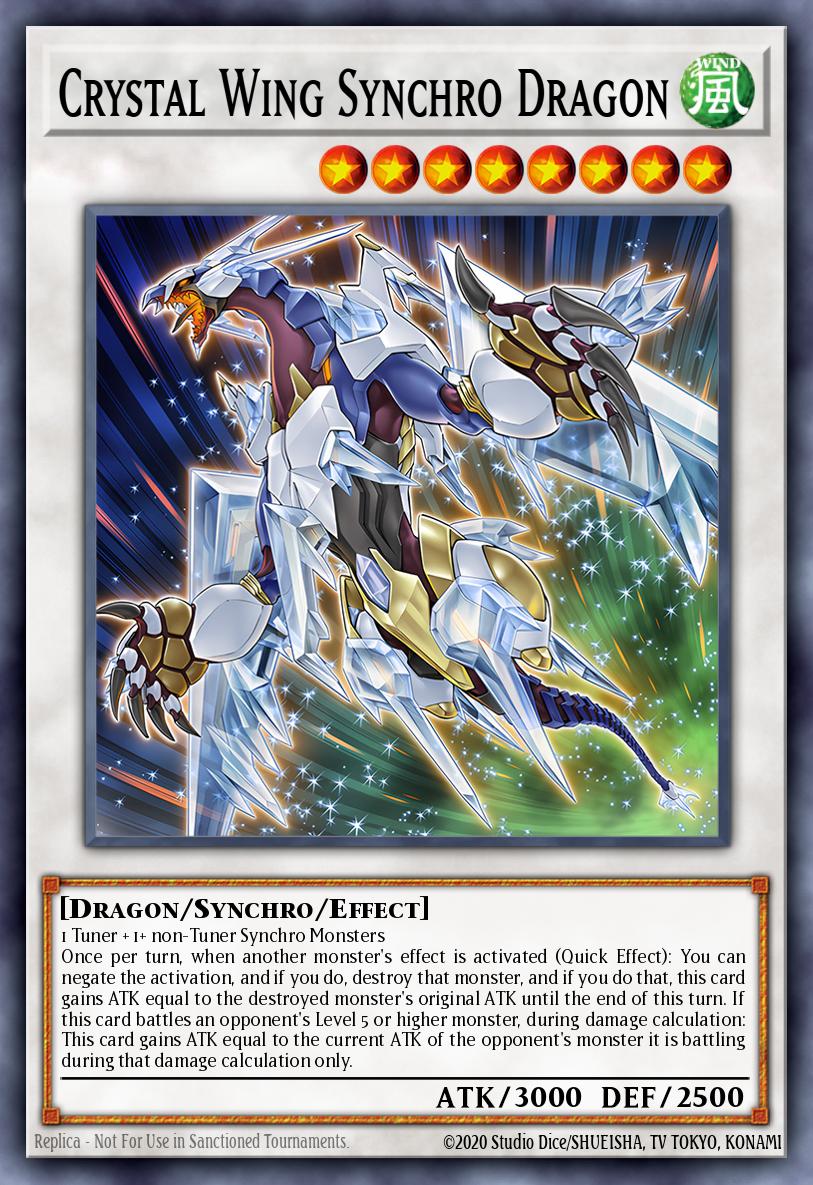 Crystal Wing Synchro Dragon Yu-Gi-Oh card