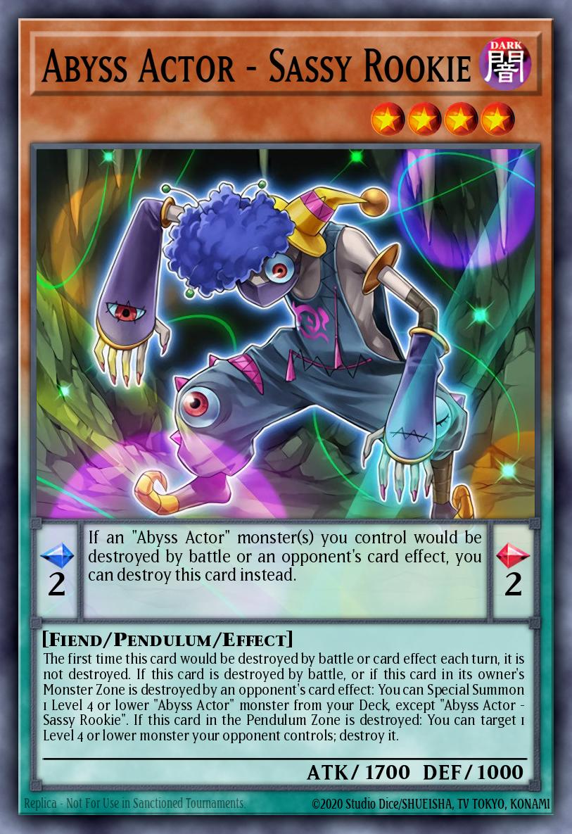 Abyss Actor - Sassy Rookie Yu-Gi-Oh card