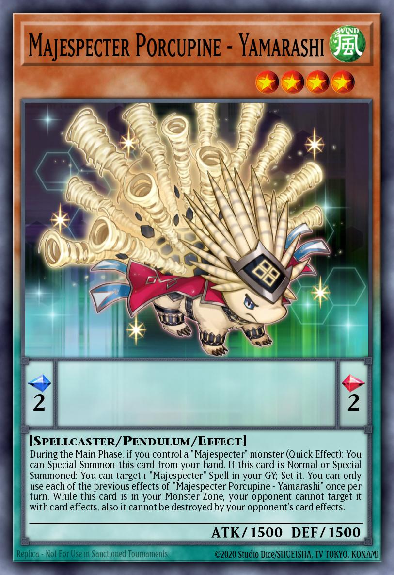 Majespecter Porcupine - Yamarashi Yu-Gi-Oh card
