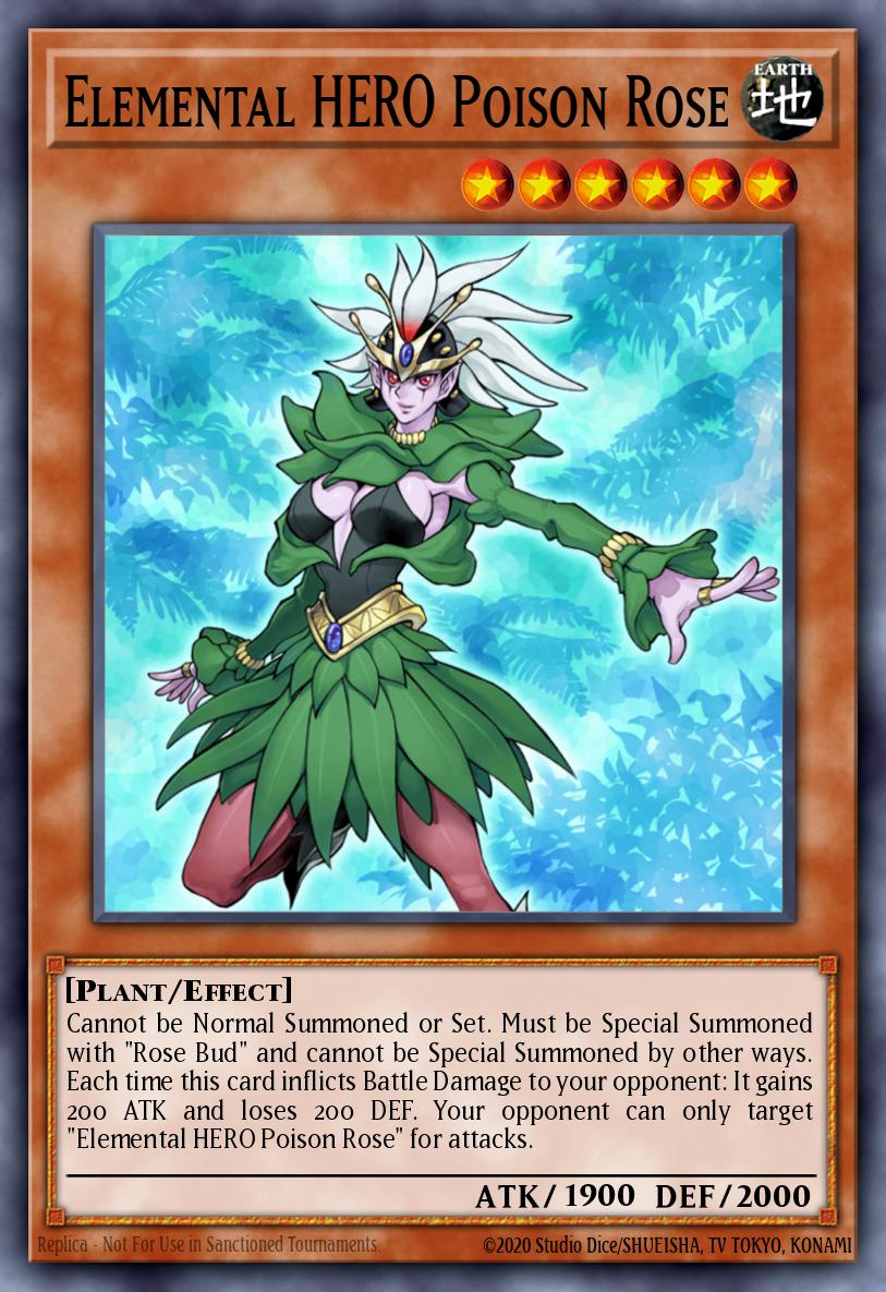 Elemental HERO Poison Rose Yu-Gi-Oh card