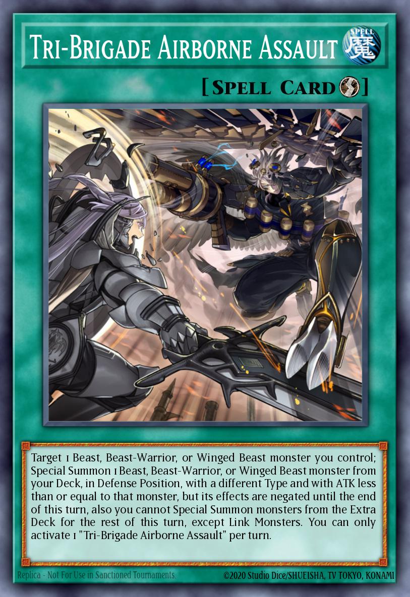 Tri-Brigade Airborne Assault Yu-Gi-Oh card