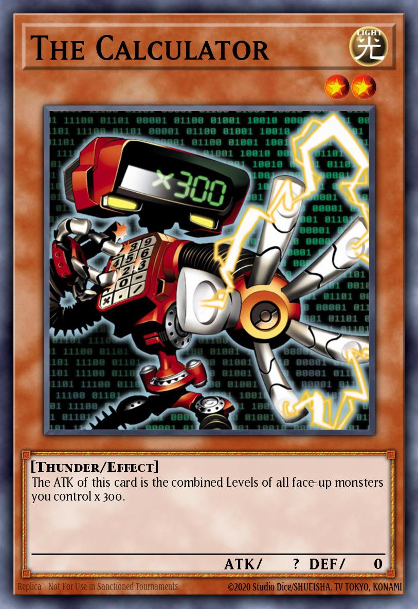 The Calculator Yu-Gi-Oh card