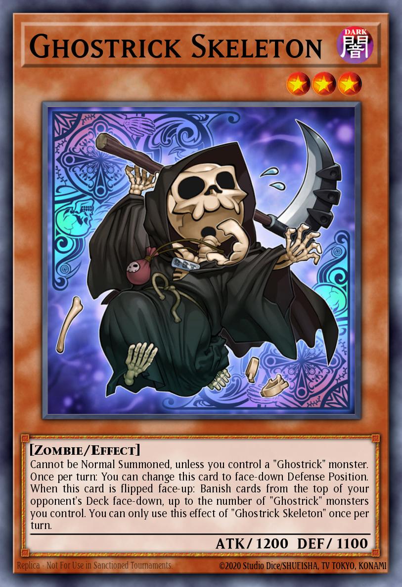 Ghostrick Skeleton Yu-Gi-Oh card