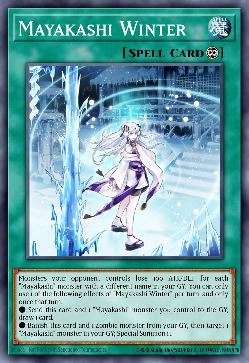 Mayakashi Winter Yu-Gi-Oh card