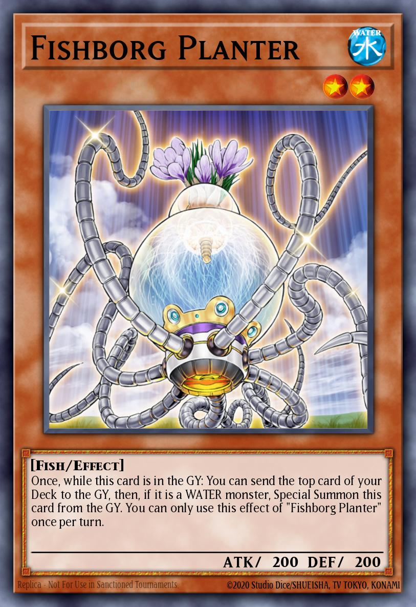 Fishborg Planter Yu-Gi-Oh card