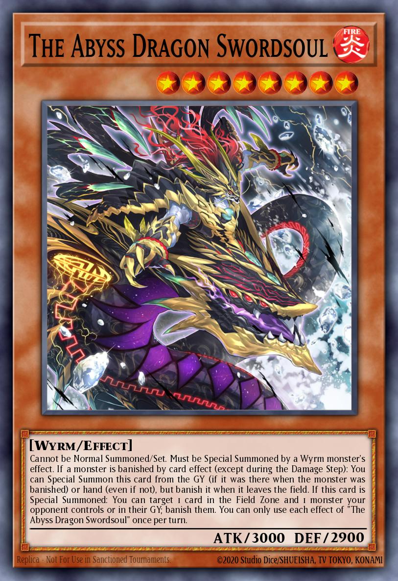 The Abyss Dragon Swordsoul Yu-Gi-Oh card