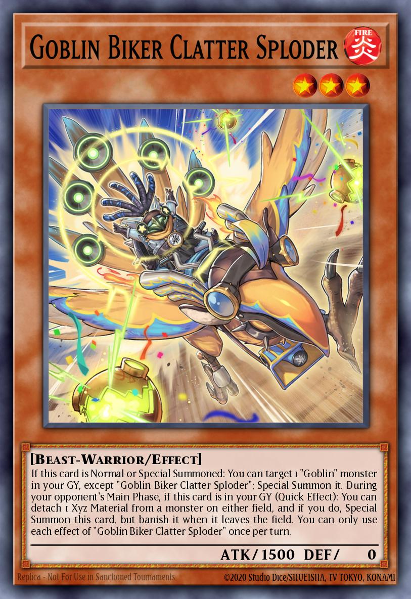 Goblin Biker Clatter Sploder Yu-Gi-Oh card