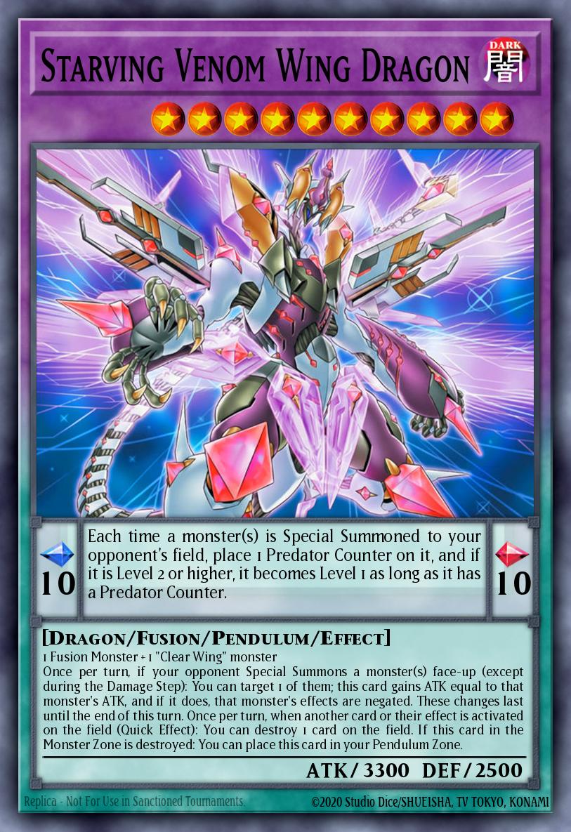 Starving Venom Wing Dragon Yu-Gi-Oh card