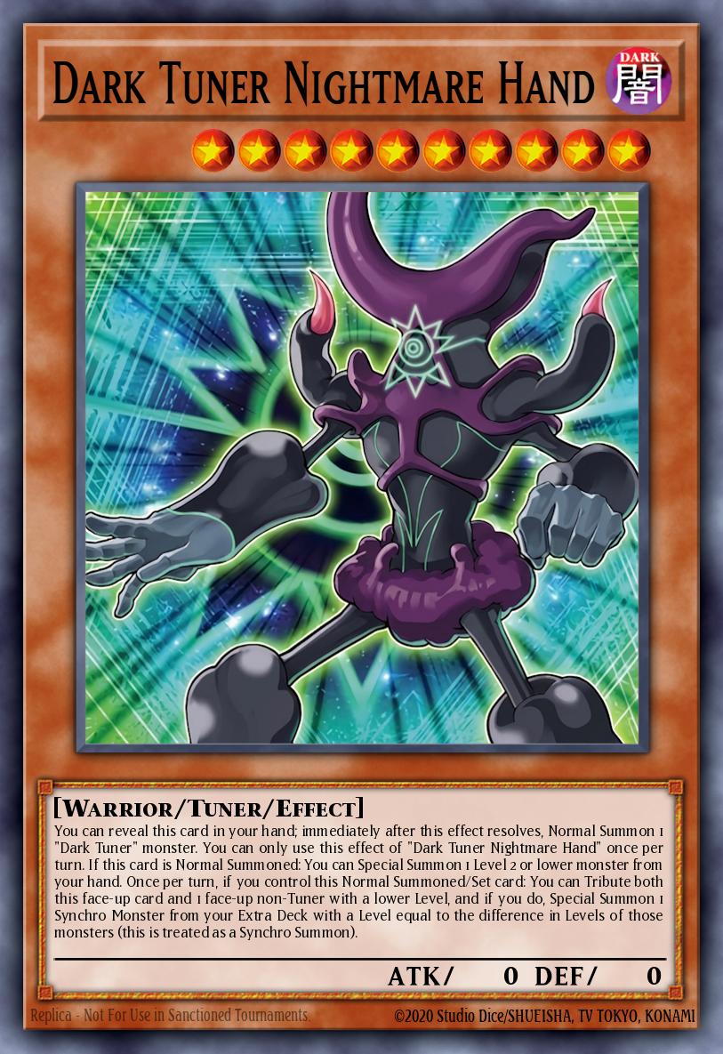 Dark Tuner Nightmare Hand Yu-Gi-Oh card