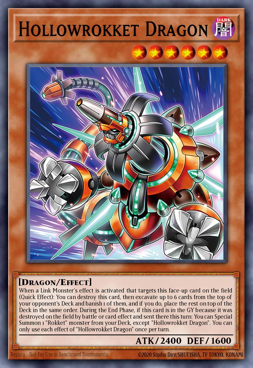 Hollowrokket Dragon Yu-Gi-Oh card