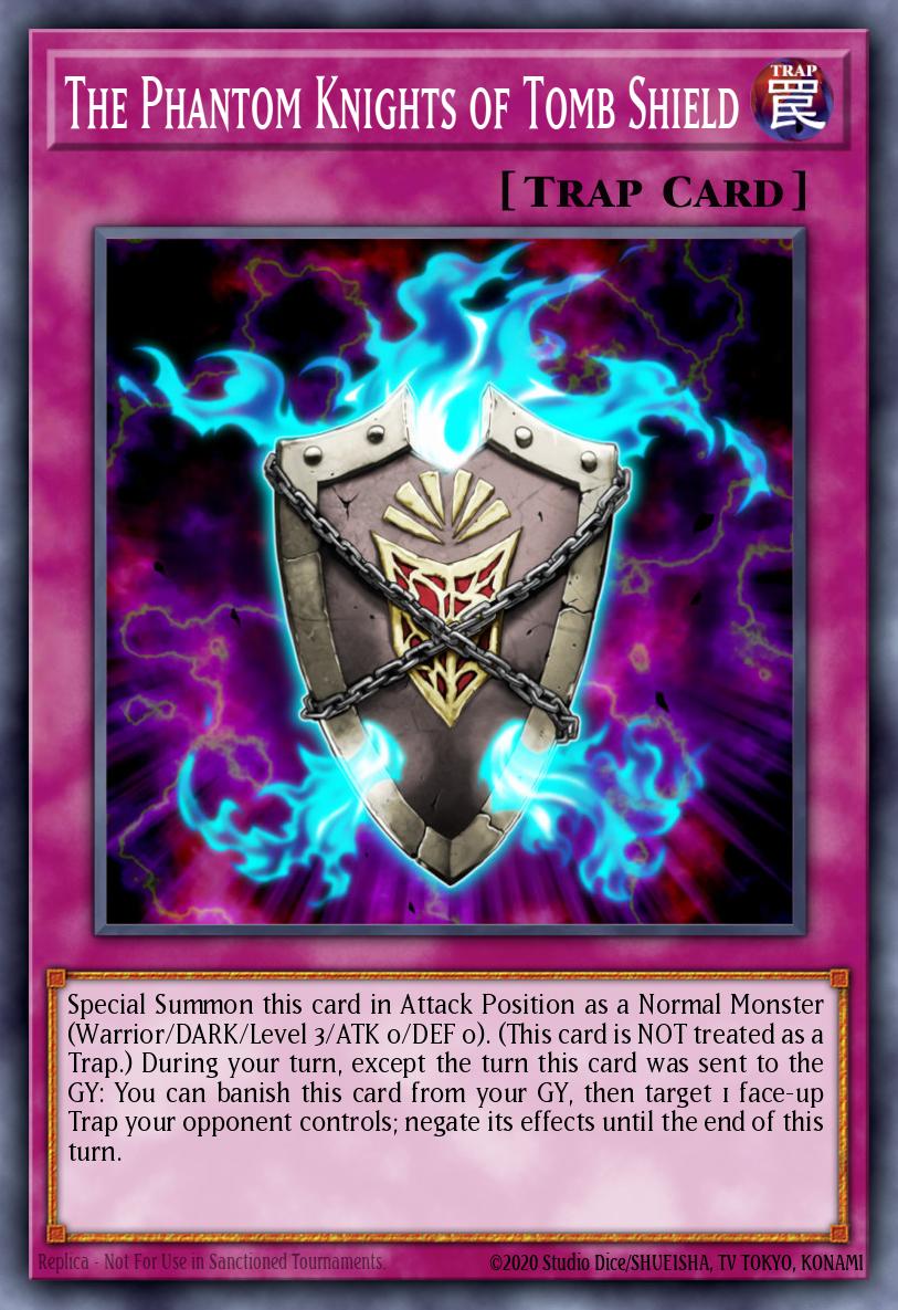The Phantom Knights of Tomb Shield Yu-Gi-Oh card