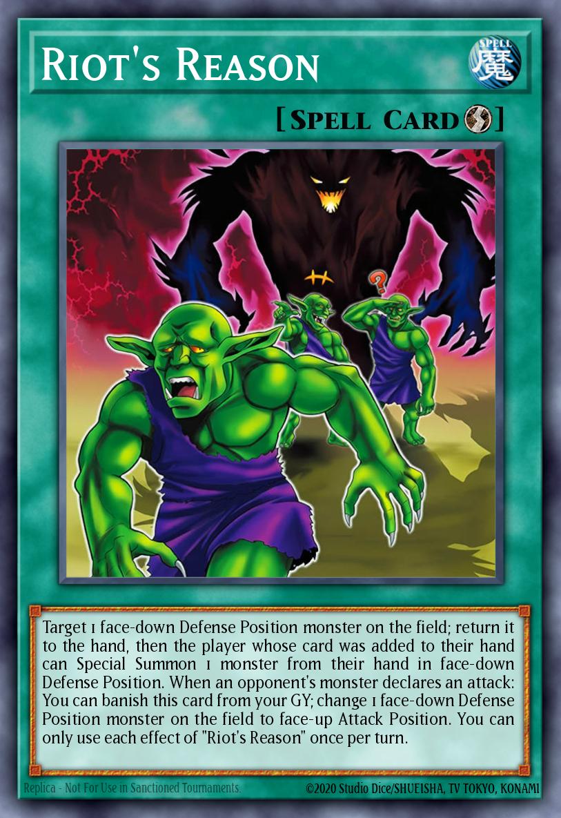 Riot's Reason Yu-Gi-Oh card
