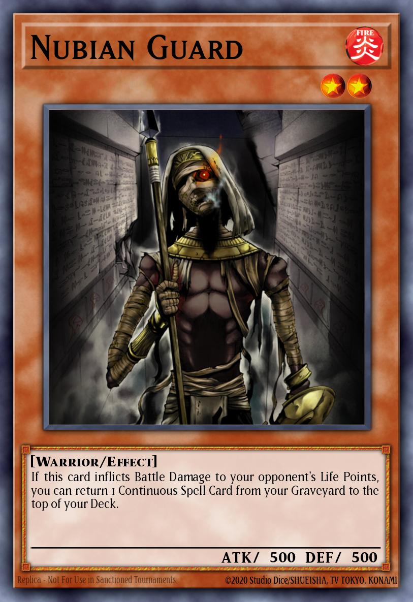 Nubian Guard Yu-Gi-Oh card
