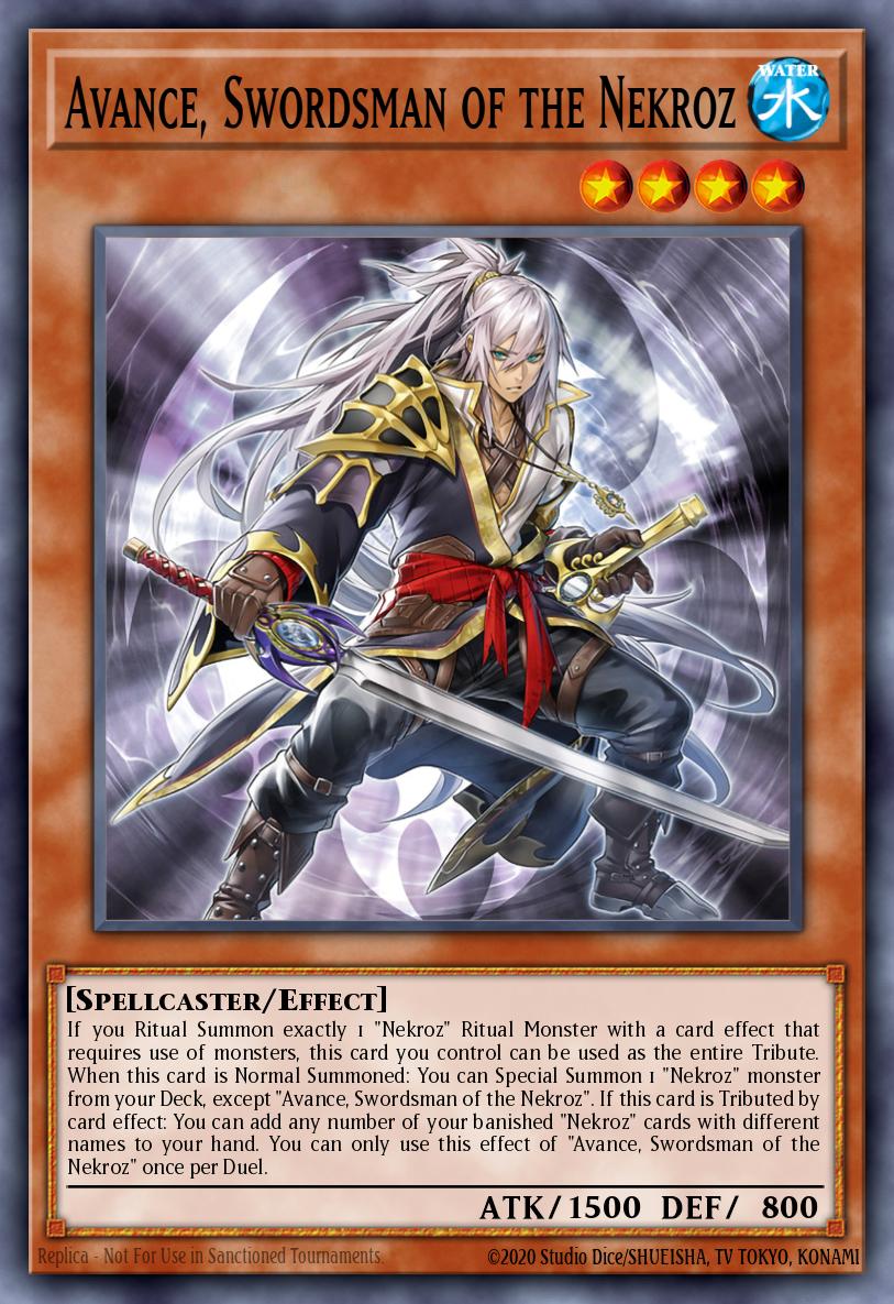 Avance, Swordsman of the Nekroz Yu-Gi-Oh card