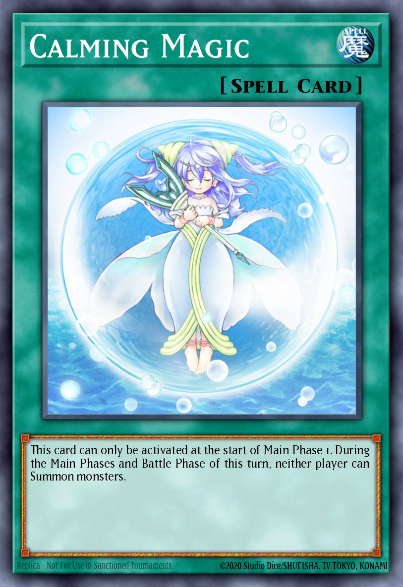 Calming Magic Yu-Gi-Oh card