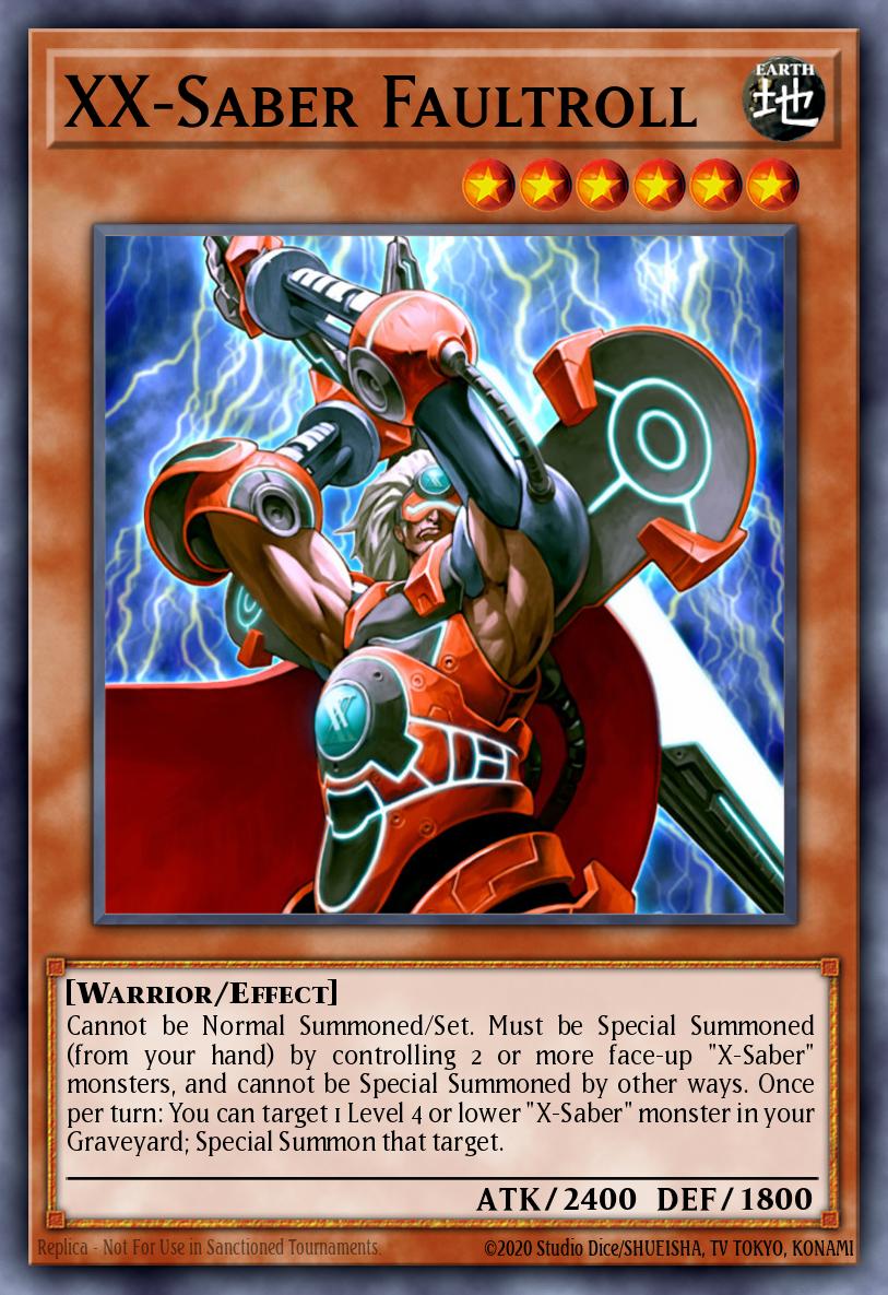 XX-Saber Faultroll Yu-Gi-Oh card