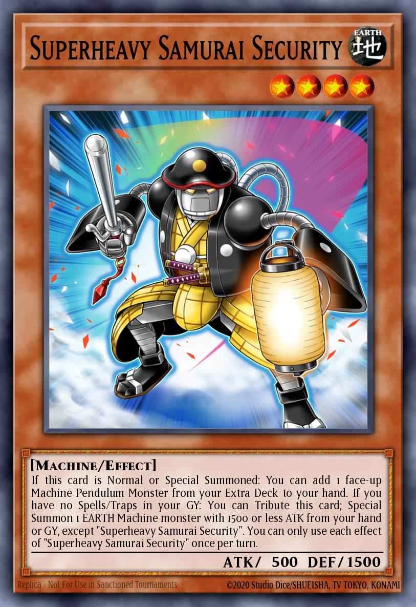 Superheavy Samurai Security Yu-Gi-Oh card