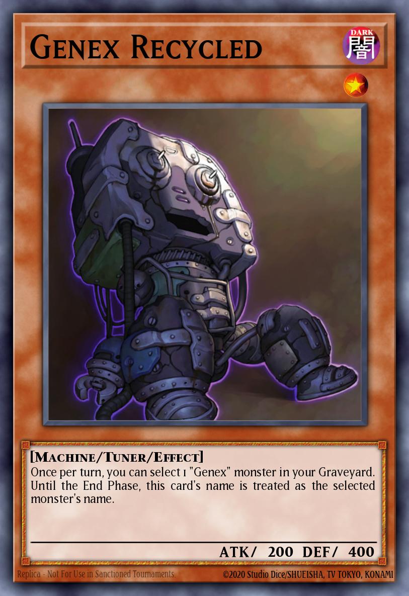 Genex Recycled Yu-Gi-Oh card