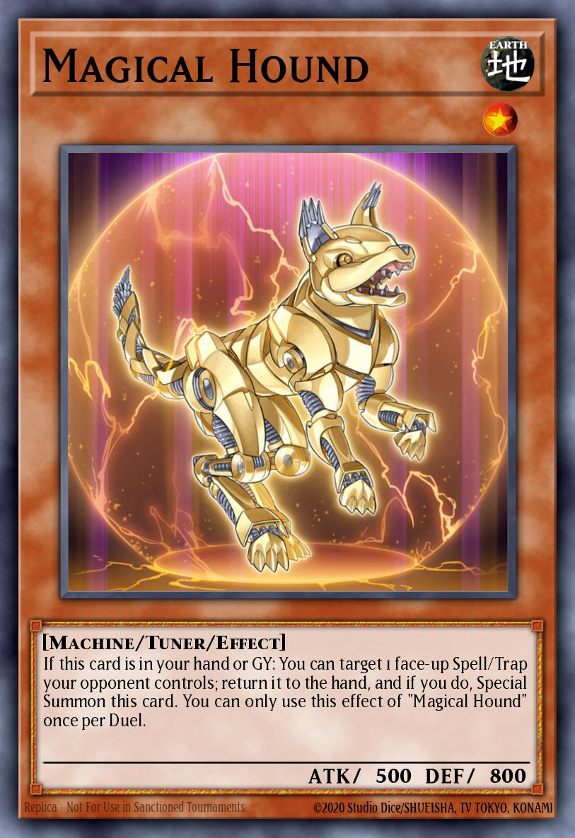 Magical Hound Yu-Gi-Oh card