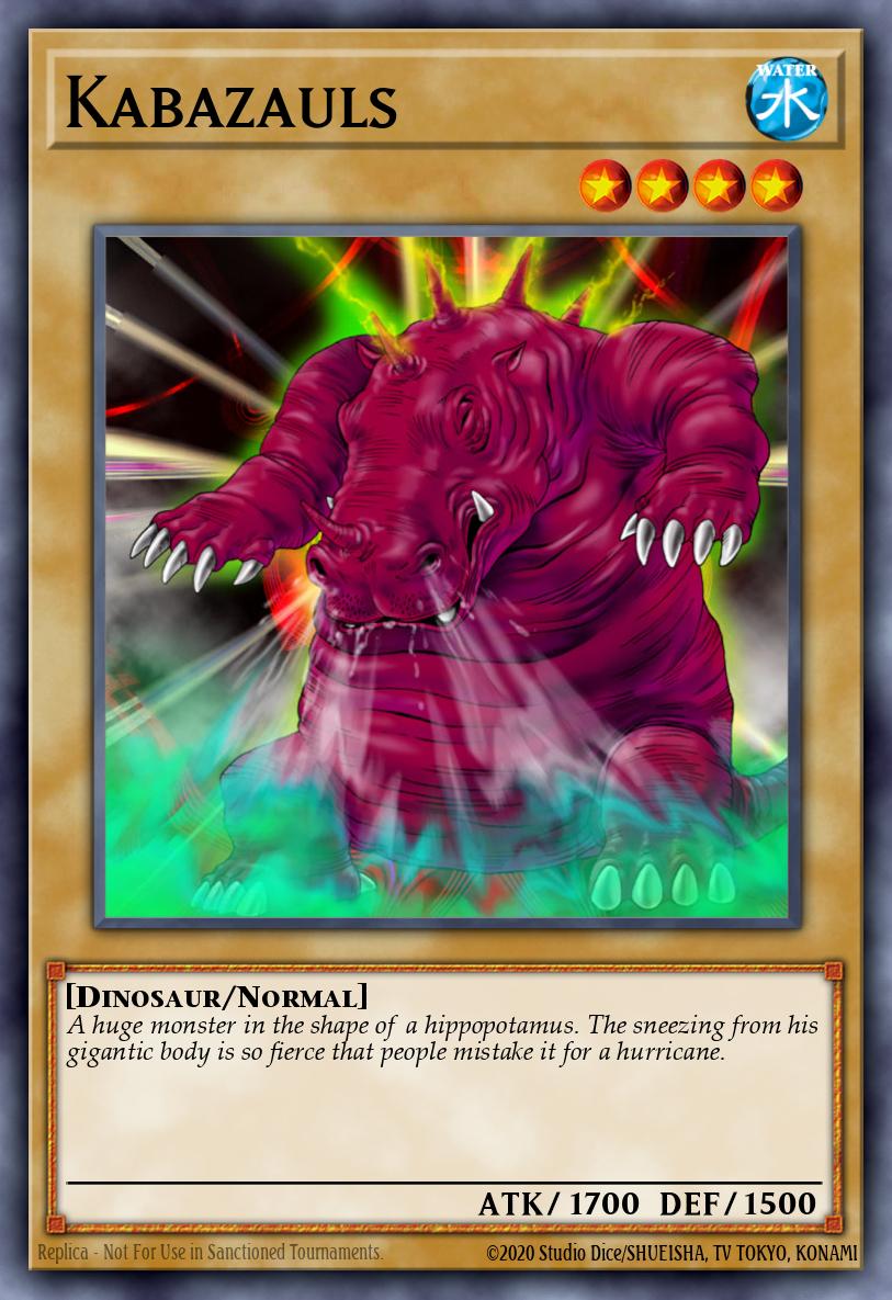 Kabazauls Yu-Gi-Oh card