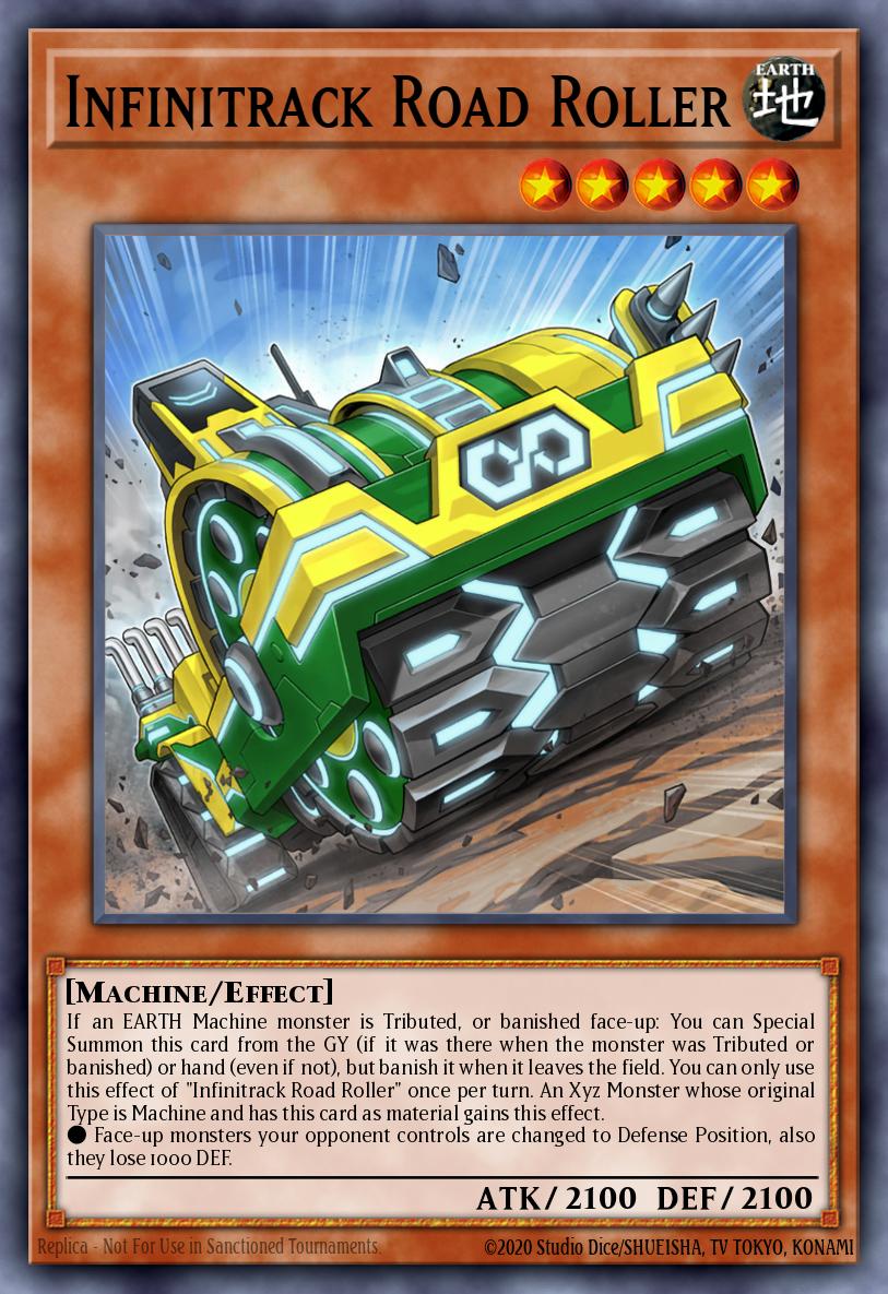 Infinitrack Road Roller Yu-Gi-Oh card