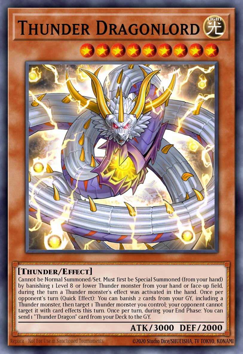 Thunder Dragonlord Yu-Gi-Oh card