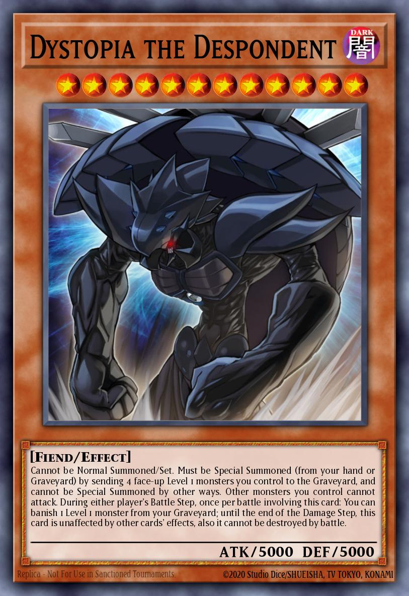 Dystopia the Despondent Yu-Gi-Oh card