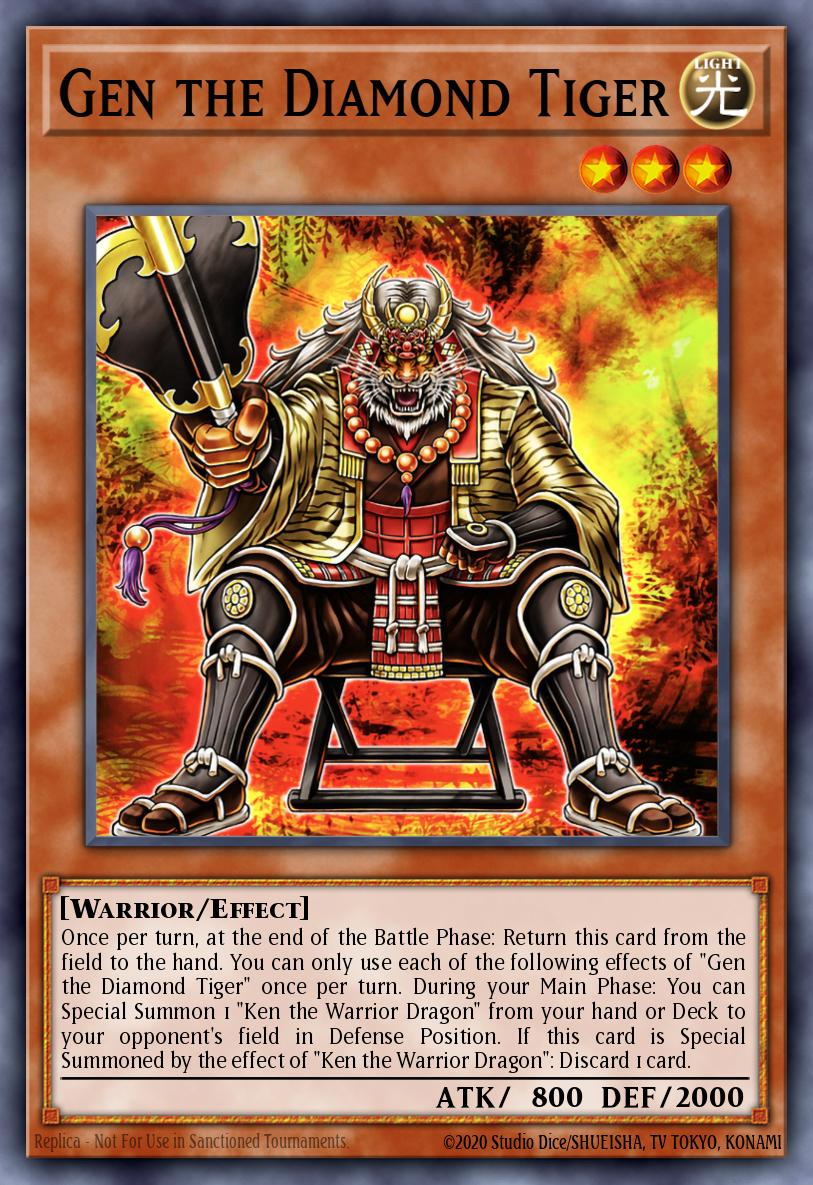 Gen the Diamond Tiger Yu-Gi-Oh card