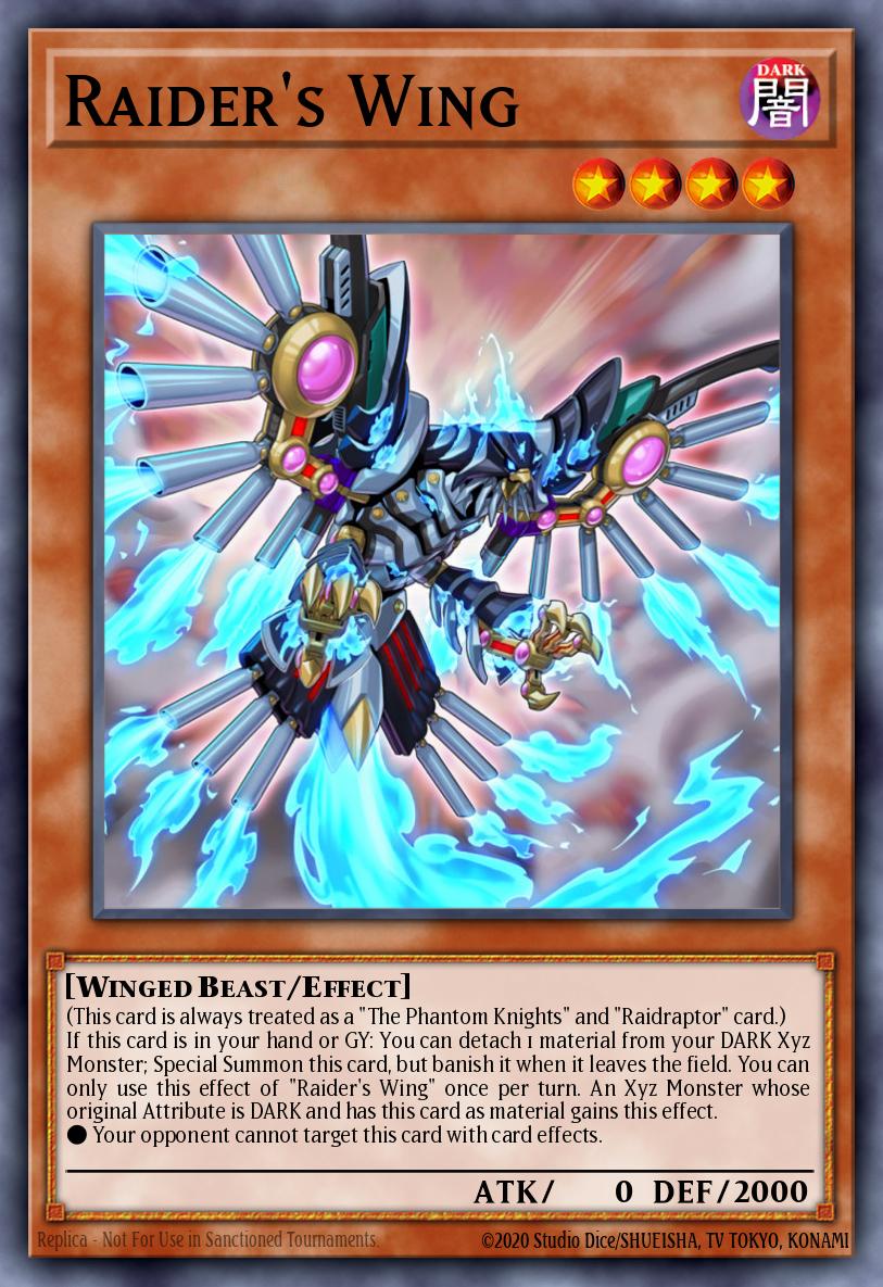 Raider's Wing Yu-Gi-Oh card