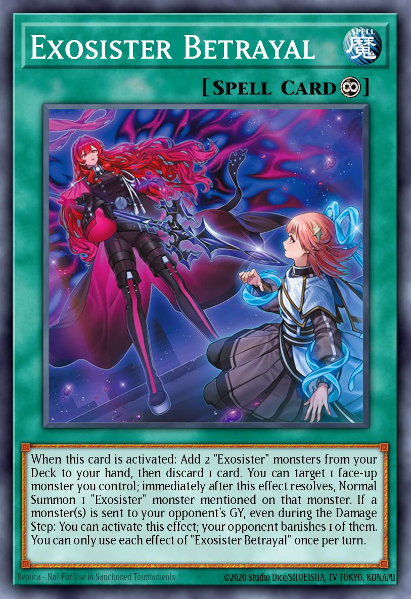 Exosister Betrayal Yu-Gi-Oh card
