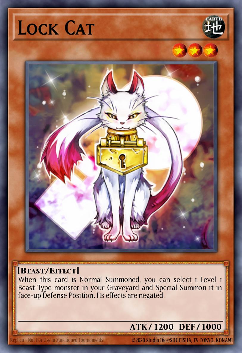 Lock Cat Yu-Gi-Oh card