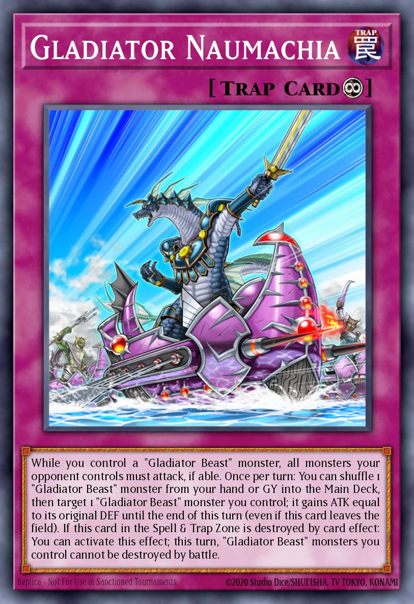 Gladiator Naumachia Yu-Gi-Oh card