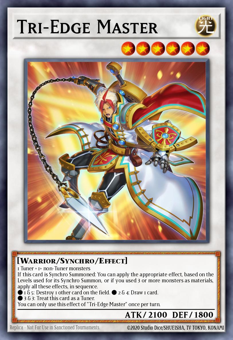 Tri-Edge Master Yu-Gi-Oh card