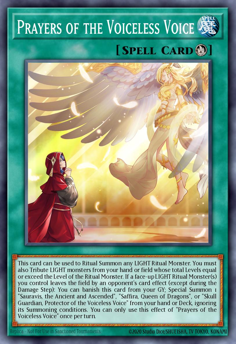 Prayers of the Voiceless Voice Yu-Gi-Oh card