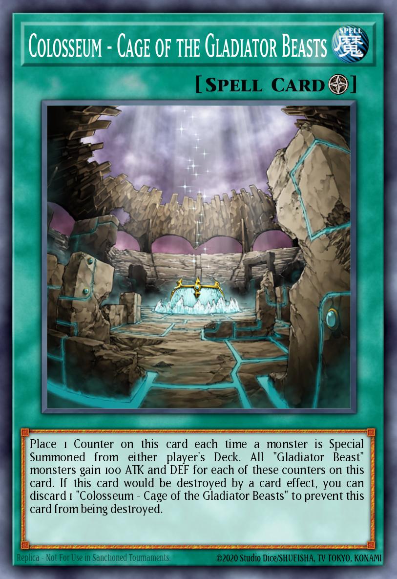 Colosseum - Cage of the Gladiator Beasts Yu-Gi-Oh card